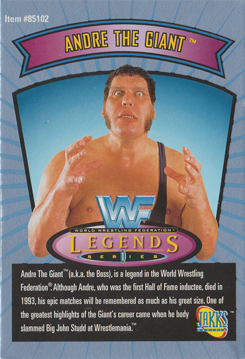 1997 WWF Legends Figure Cards (Jakks Pacific) Sample