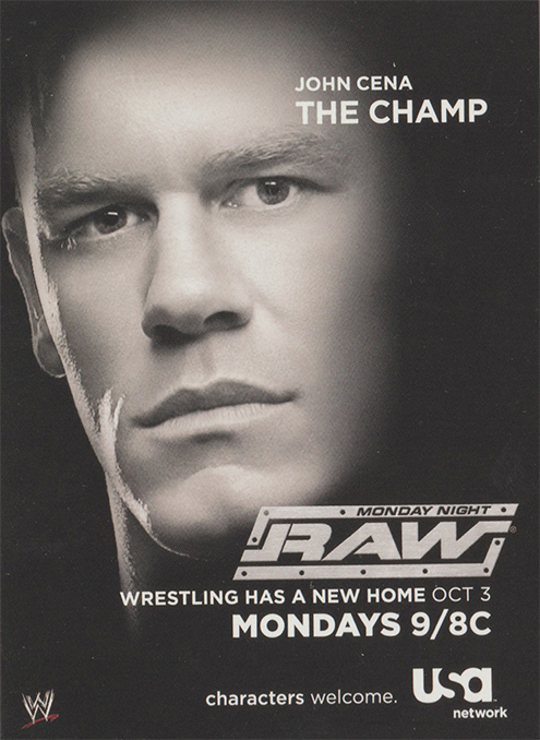 2005 WWE RAW Ringside Sweepstakes Cards Sample