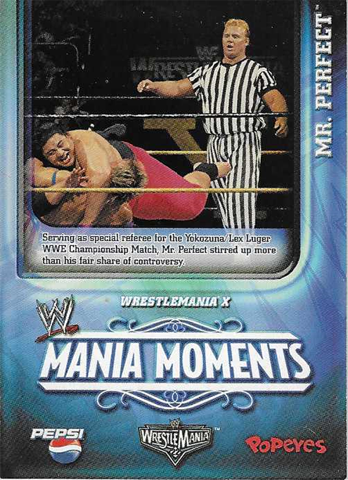 2006 WWE Mania Moments Trading Cards (Popeyes Chicken & Biscuits)