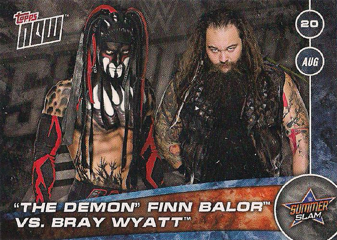 2017 WWE Topps Now SummerSlam Matches On Demand Set (Topps)