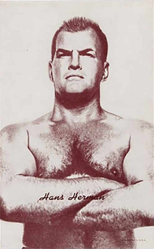 1960s Exhibit Wrestling Cards (Exhibit Supply Company of Chicago) Hans Herman