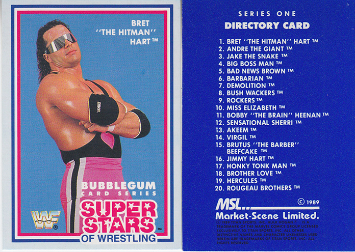 1989 WWF Bubblegum Card Series Superstars Of Wrestling Series One (Market Scene Limited) Sample