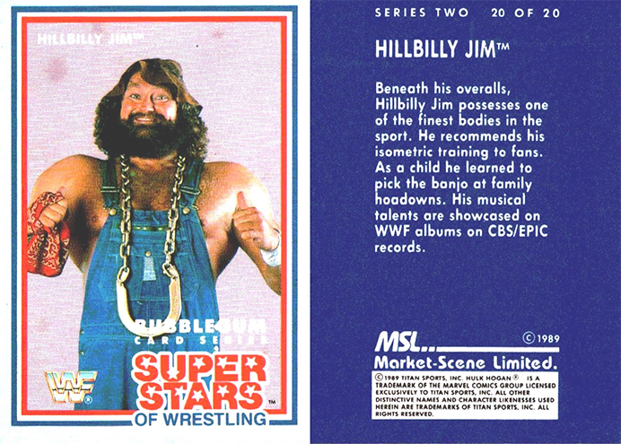 1989 WWF Bubblegum Card Series Superstars Of Wrestling Series Two (Market Scene Limited) Sample