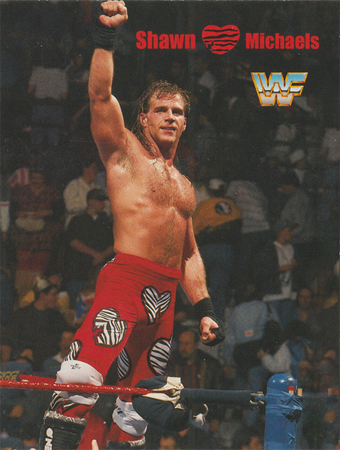 1996 WWF Shawn Michaels Pop-Up Card (Up Front Sports Inc) Sample