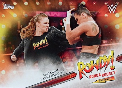 2019 Topps WWE Road to WrestleMania Ronda Rousey Spotlight