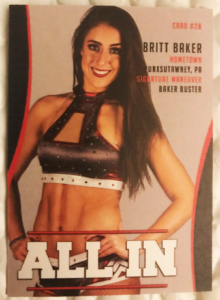 2018 All In Official Trading Cards Series 1 Britt Baker