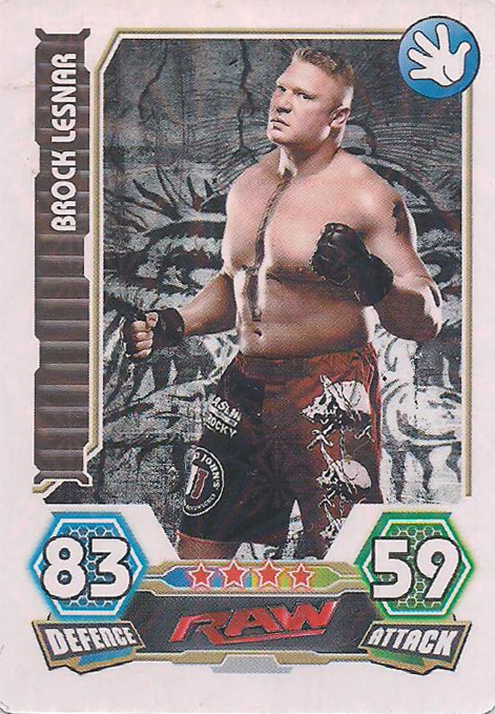 2014 WWE WrestleMania Game Cards Brock Lesnar 1