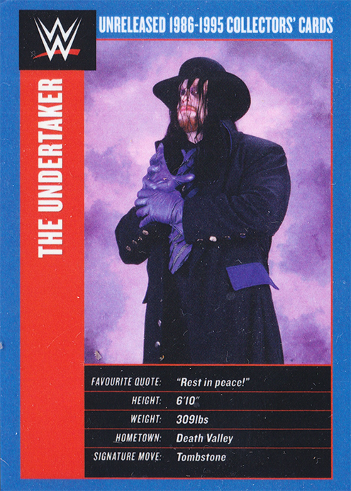 2017 WWE Unreleased 1986-1995 Collectors' Cards Undertaker