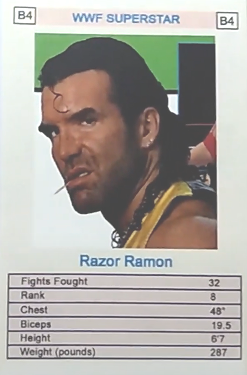 1997 WWF Universal Trump Cards (India) Razor Ramon