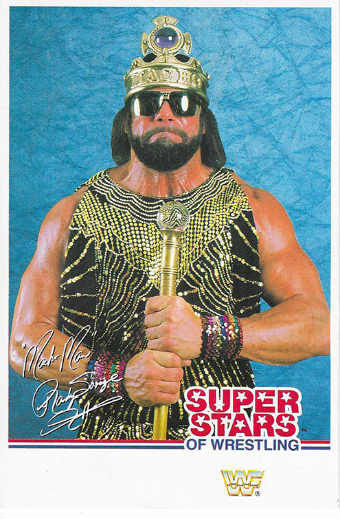 1989 WWF Superstars Post Cards (Market Scene Limited) Sample