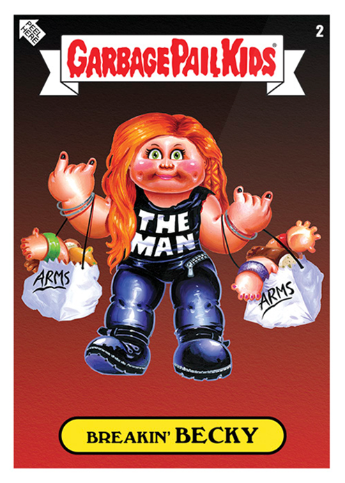 2019 WWE x GPK Sticker Card Set (Topps) Sample