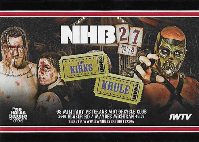 2022 ICW NHB Deathmatch Circus Trading Card Set Sample